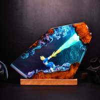 Ornement lumineux créatif en résine pour Halloween, figurine décorative, cadeau d'usine