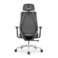 Chaise de bureau exécutive ergonomique moderne en velours avec accoudoirs 3D réglables, dossier en maille et mousse moulée pour le bureau à domicile et les longues sessions assises