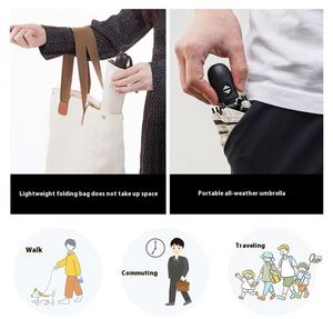 Factory Custom Oem Odm Sun and Rain Waterproof Fiberglass Frame <b>Umbrella</b> <b>Windproof</b> Ultra Light Compact - Product Image 2