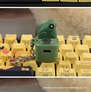 Nuovo Gioco Elettronico a Forma di Rana con Luce LED e Suono per Alleviare lo Stress, Portachiavi in Plastica Stile Rana Sonora - Product Image 6