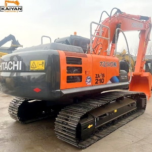 รถขุดไฮดรอลิกตีนตะขาบขนาดกลาง Hitachi ZX210 มือสอง นำเข้าจากญี่ปุ่น ใช้แล้ว ประหยัดน้ำมัน เหมาะสำหรับงานเทศบาล - Product Image 2