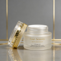 Flacon pompe en verre mat de luxe personnalisé 40ml 60ml 100ml 120ml Contenant de conditionnement de lotion pour le visage de soin de la peau arrondi
