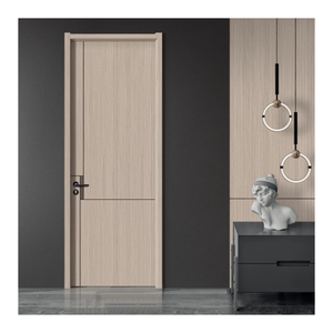 Portes en polymère WPC modernes, étanches et insonorisées, revêtement bois, portes intérieures WPC pour appartement, villa, salle de bain - Product Image 4