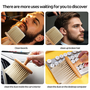 Brosse de nettoyage personnalisée avec logo, brosse à nuque professionnelle et douce pour barbier, brosse à nuque pour la coupe de cheveux - Product Image 3