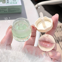 Coffret d'Huiles à Lèvres Hydratantes et Nourrissantes aux Saveurs Fruitées, Réparation Légère et Aqueuse pour la Nuit, Adorable Coffret d'Huile et de Masque à Lèvres