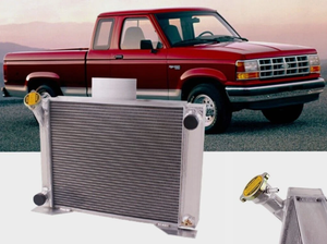 S-0199 <span class=keywords><strong>3</strong></span>列アルミニウムラジエーター1982-1994 1992年フォードレンジャーピックアップL4 V6/GM V8変換 - Product Image 2