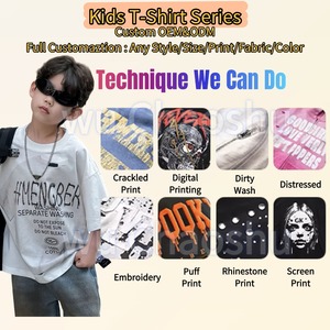 ชุดเสื้อผ้าคุณแม่และลูกน้อยสำหรับฤดูร้อน ผ้าฝ้าย 100% ชุดเสื้อสเวตเชิ้ตและกางเกงขาสั้นสำหรับเด็กเล็ก เด็กหญิง ลายสแกลลอป - Product Image 5