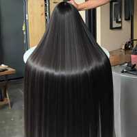 Perruque Lace Front en Cheveux Humains Brésiliens Vierges, Noeuds Blanchis, Sans Colle, Dentelle HD Transparente, Longue, pour Femmes Noires