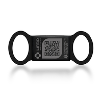 Personalisiertes RFID-Hundemarke aus Metall mit QR-Code, Offsetdruck-Haustier-ID-Anhänger für Hunde und Katzen