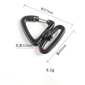 Ba lô phụ kiện 32mm Nhựa Điều chỉnh tam giác xoay clip móc Snap hook cho thể thao ngoài trời Túi Dây đai kết nối đồ trang trí - Product Image 2
