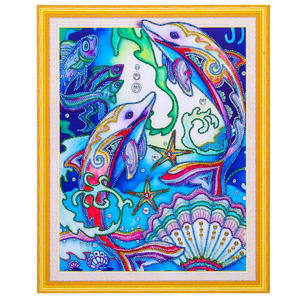 Nouvelle idée de produit, artisanat fait main, vente en gros, peinture au diamant 5D de forme spéciale pour la <span class=keywords><strong>d</strong></span>écoration artistique - Product Image 6