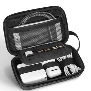 EVA Cable <b>Storage</b> Bag Organizer | Portable Travel Case for Charger <b>USB</b> Cables | Custom Logo Color | UV Printed Modern Design | - Product Image 2