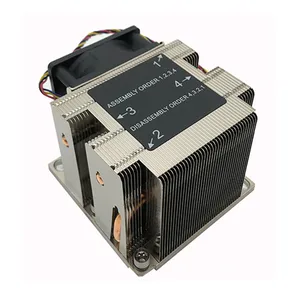 Enfriador activo CPU para Intel LGA 3647 Servidor de computadora industrial Pc Ventilador de refrigeración Disipador de calor Cpu Radiador