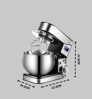 Robot culinaire électrique multifonctionnel pour usage domestique et commercial, petit, haute capacité, pétrissage automatique