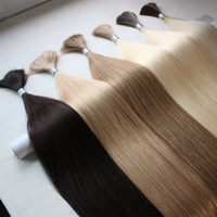 Vente en gros Un donneur droite Remy cheveux humains en vrac naturel à double tirage non traités