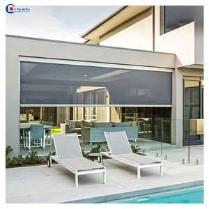 Thân thiện với môi cơ giới Bug màn hình tự động Patio màn hình con lăn bóng râm trong suốt ngoài trời rèm - Product Image 1