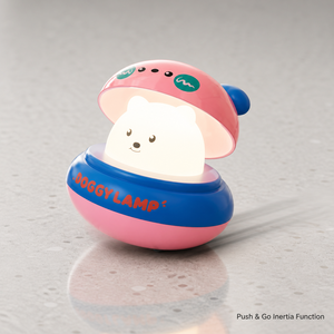 Lampe de chevet promotionnelle en forme de chien mignon pour chambre d'enfant, veilleuse à pression avec protection oculaire, décor de chiot de dessin animé à piles - Product Image 3