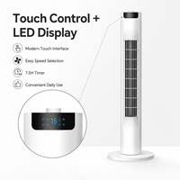 Ventilateur intelligent de circulation d'air silencieux à oscillation de 70 degrés, 29 pouces, avec minuterie 15H, pour salon