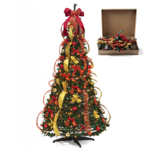 Bán buôn pre-trang trí sang trọng Pre thắp sáng Pop Up nhân tạo Cây giáng sinh với đèn LED - Product Image 5