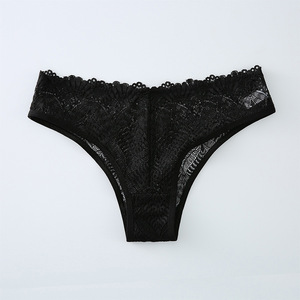 Mutandine da donna a vita bassa in pizzo, intimo invisibile senza cuciture in nylon con taglie S/M/L/XL - Product Image 4