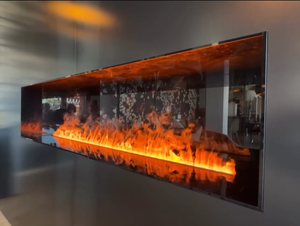 75 इंच इनडोर लिविंग रूम होम डेकोर इलेक्ट्रिक लौ 3 डी भाप पानी फायरप्लेस मल्टी रंग लौ रिमोट कंट्रोल वाष्प फायरप्लेस - Product Image 4