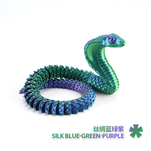 Juguetes Articulados de Serpiente y Cobra Impresos en 3D Personalizados - Juguetes Educativos de Ensamblaje Flexible para Decoración del Hogar/Oficina - Product Image 3