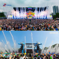 Pantallas de alquiler de pantallas LED impermeables para exteriores de alta definición Paredes de video gigantes para festivales de música y eventos en vivo