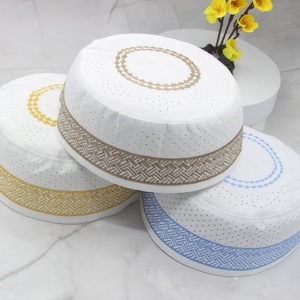Gorro étnico islámico bordado en algodón, adecuado para el uso diario de adultos o para las ceremonias de oración del Ramadán. - Product Image 5