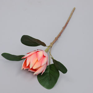<span class=keywords><strong>Precio</strong></span> al por mayor: Tallo de Protea Artificial Grande de Calidad, Tallo de Protea Rey con Hoja, Decoración Floral Tropical para el Hogar, Planta para Ramo de Boda - Product Image 4