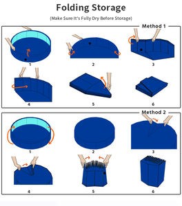 Yeni trendler katlanabilir köpek Pet banyo havuzu kapatılabilir köpek Pet havuz banyo küvet köpekler kediler ve çocuklar için kürek havuzu - Product Image 5