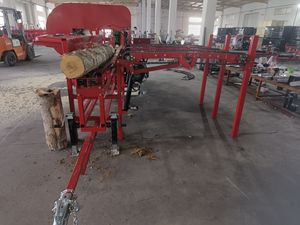 新しいデザイン50トン薪プロセッサー木材プロセッサー/ログスプリッター大きな丸鋸付き - Product Image 6