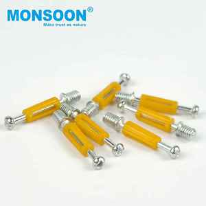 Raccords de cadre décoratifs <span class=keywords><strong>connecteur</strong></span> de joint en plastique <span class=keywords><strong>invisible</strong></span> boulon porte d'armoire support d'étagère 3 en 1 connecteurs d'armoire en bois - Product Image 5