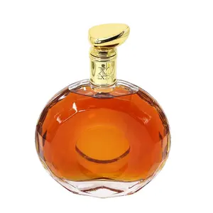 Botella de vidrio para licor, 700 ml, tequila, ron, 750ml, pintura negra, al por mayor, 1000 ml, botella de vidrio de aceite de oliva cuadrado transparente