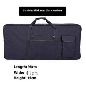 Custom 61 <b>88</b> 76 <b>Key</b> Portable Electronic Organ Gig Bag Oxford Waterproof Zipper Closure Shoulder Back Design Thickened Logo - Product Image 5