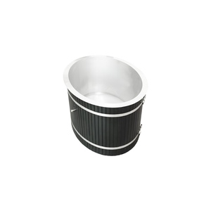 Vasca di raffreddamento ovale <span class=keywords><strong>in</strong></span> legno di cedro rosso da 1hp per bagno di ghiaccio di lusso, per immersione rinfrescante, <span class=keywords><strong>spa</strong></span> e <span class=keywords><strong>massaggi</strong></span> - Product Image 6