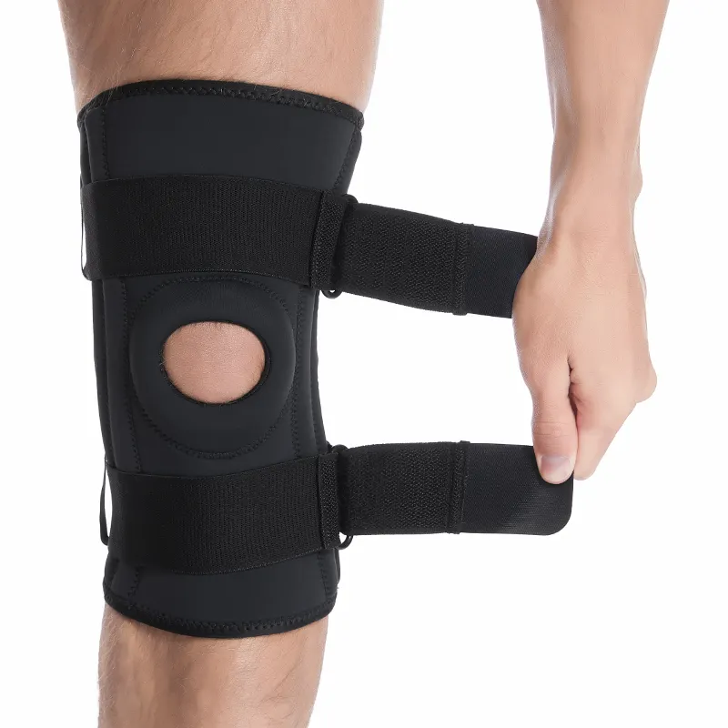 2198#Neoprene Knee Support Knee Brace with Adjustable Pressure Straps