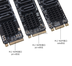 Adattatore LIXINC M2 a SATA, Scheda di Espansione <span class=keywords><strong>M</strong></span>.<span class=keywords><strong>2</strong></span> NGFF NVME SATA3.0, Chiave B+<span class=keywords><strong>M</strong></span> <span class=keywords><strong>M</strong></span>-Key, 5/6 Porte 6Gbps, Controller Riser per HDD SSD - Product Image 2