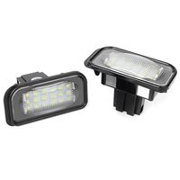 2 pièces pour Mercedes-Benz Classe C W203 Berline, Classe SL R230, Classe CLK W209 C209 A209, Chrysler Crossfire – Éclairage de plaque d'immatriculation LED blanc