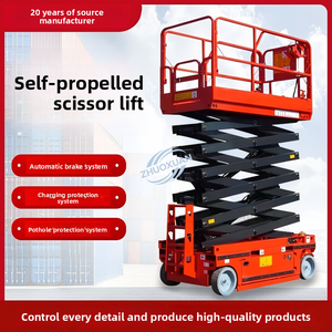 Plataforma Elevadora Hidráulica Eléctrica Pequeña, Mini Plataforma Elevadora de Tijera Móvil para el Hogar, Plataforma Elevadora de Tijera Autopropulsada sobre Orugas - Product Image 6