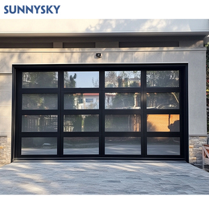 Sunnysky <span class=keywords><strong>Garage</strong></span> sectionnel moderne en acier galvanisé 9x8 verre à rabat isolé alliage d'aluminium design coulissant au meilleur <span class=keywords><strong>prix</strong></span> - Product Image 5