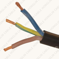 Cordon d'alimentation européen de haut rang H07RN8-F d'origine 450v/750v étanche EPDM isolation pompes submersibles câble d'alimentation électrique