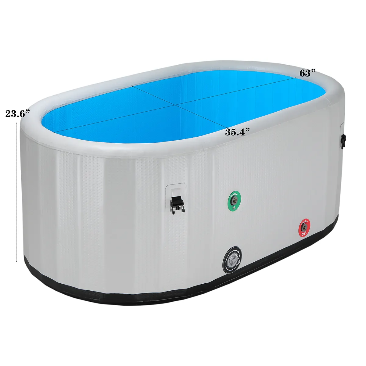 Baignoire à glace portable gonflable pour la récupération thérapie de l'eau froide bain chaud extérieur athlètes baignoire pliante piscine plongeante pour adultes