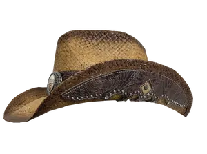 Cappelli da Cowboy occidentali all'ingrosso in rafia con Logo ricamato di moda nuovo Design cappello da Cowboy di paglia