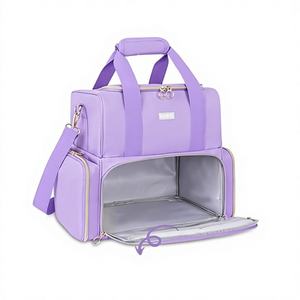 Échantillon Gratuit : Organisateur de Vernis à Ongles Vintage en Aluminium, Peut Contenir 40 Bouteilles, Sac pour Lampe à Ongles avec Fermeture Éclair, Rangement pour Outils de Manucure - Product Image 1