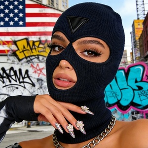 Balaclava à 3 trous avec logo personnalisé, <span class=keywords><strong>masque</strong></span> <span class=keywords><strong>de</strong></span> <span class=keywords><strong>ski</strong></span> tendance pour femmes, livraison rapide aux États-Unis/Royaume-Uni/Canada/Australie/Russie - Product Image 2