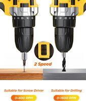 Ensemble d'outils électriques sans fil 21V, kit combiné, perceuse 13 mm, meuleuse d'angle 125 mm, clé à chocs, marteau perforateur, coffret rigide, jeu de douilles
