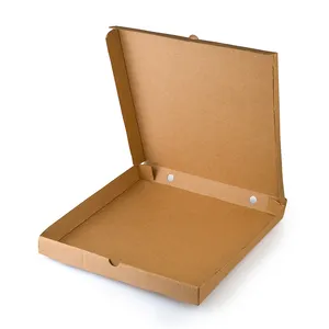 Wholesale Custom Color Logo Printing Disposable Kraft Takeaway Cardboard 7/10/12/33 Other Inch White Brown Pizza Box