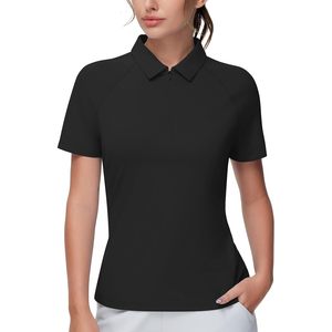 Women's Slim Fit <b>Polo</b> Shirt <b>Zip</b> <b>Up</b> Lightweight Quick Dry Collared Golf Workout Top - Product Image 1