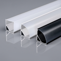 Profilé en alliage d'aluminium pour éclairage linéaire à montage en surface, bande LED durable, profil LED pour plafond