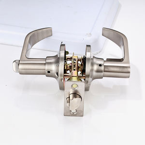 सुरक्षा आधुनिक बेलनाकार स्टेनलेस स्टील दरवाजा लॉक लीवर के लिए लॉक लीवर हैंडल - Product Image 6